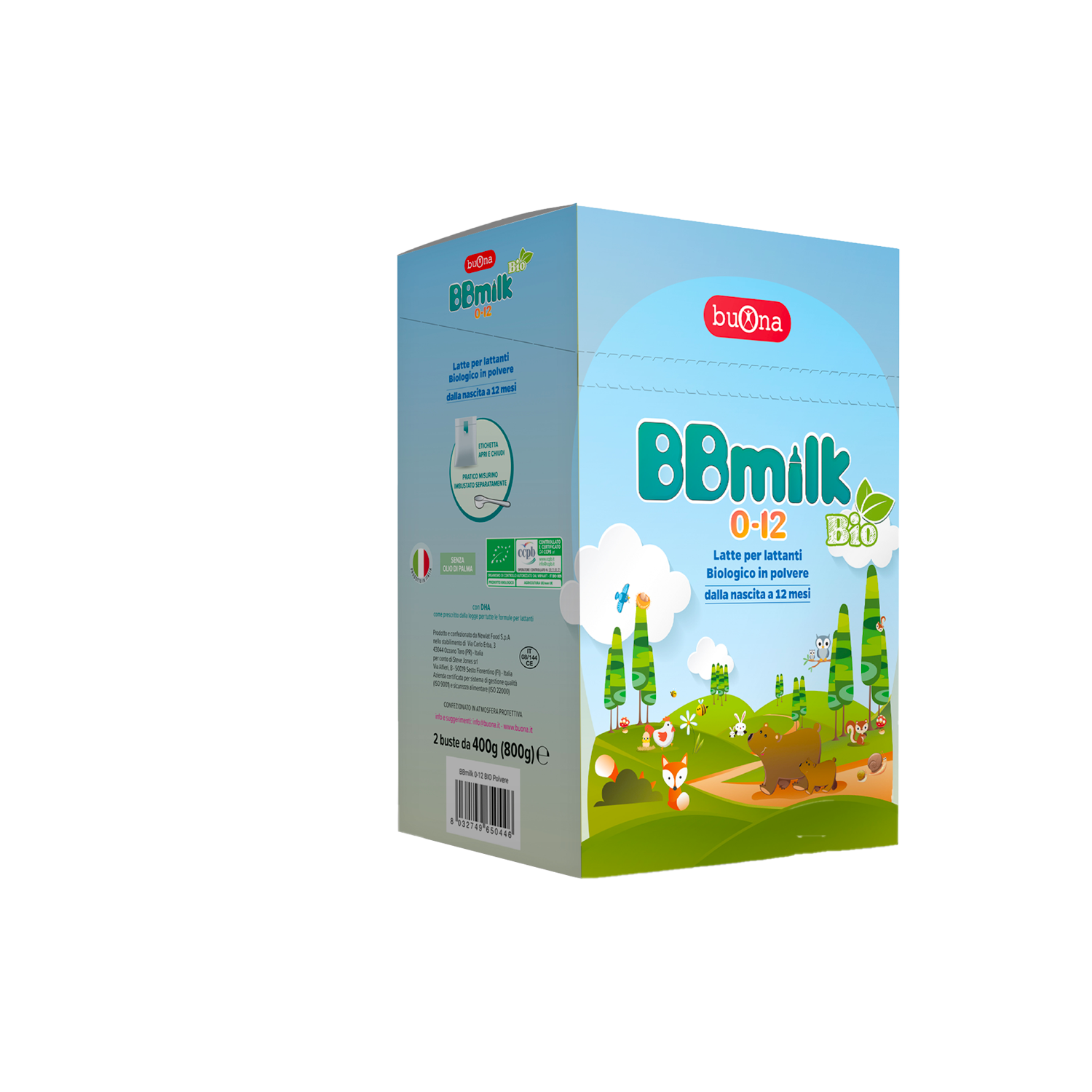 BBMILK 0-12 BIO POLVERE - 2 BUSTE X 400GR