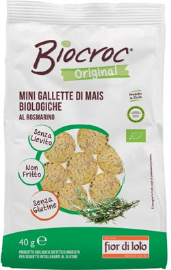 BIOCROC MINI GALLETTE MAIS ROSMARINO 40G