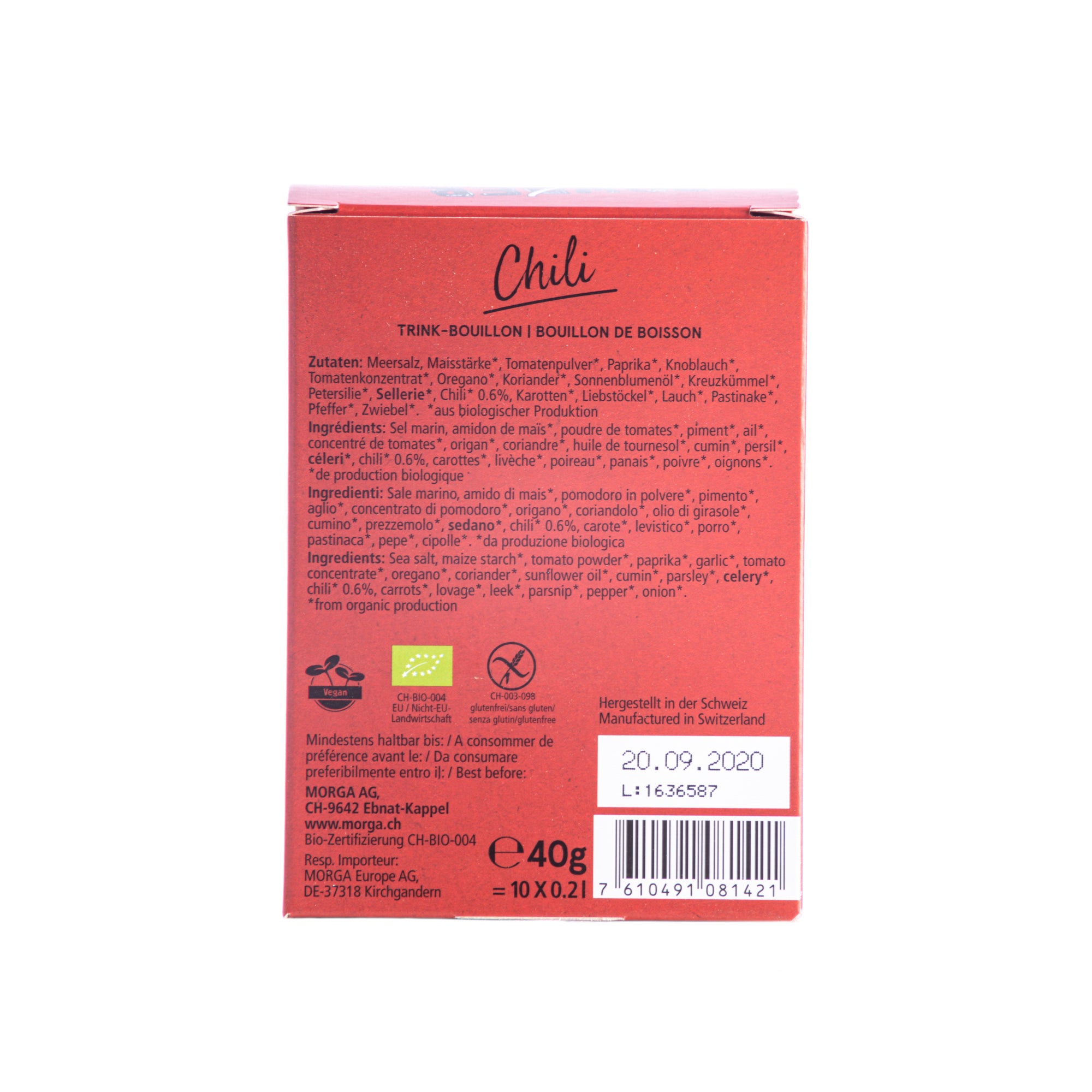 BRODO VEGETALE CHILI INSTANTANEO MORGA