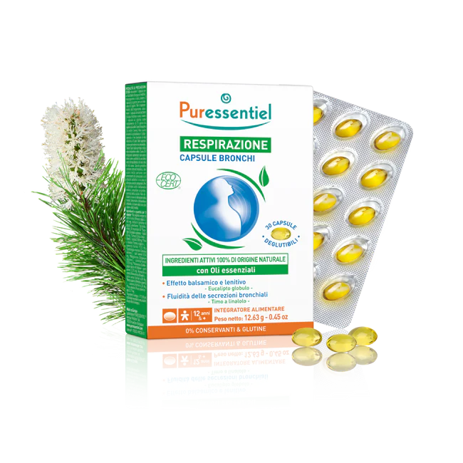 PURESSENTIEL CAPSULE BRONCHI RESPIRAZIONE 30 CAPSULE