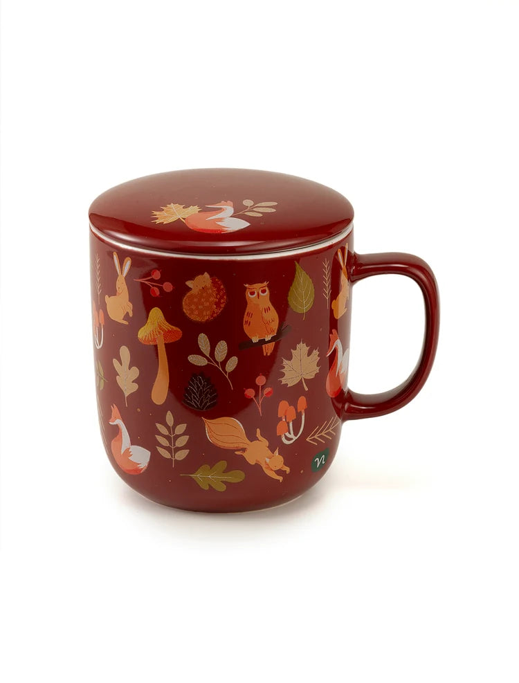 WARMY TEA - INFUSIERA MARRONE CON FILTRO DA 380ML