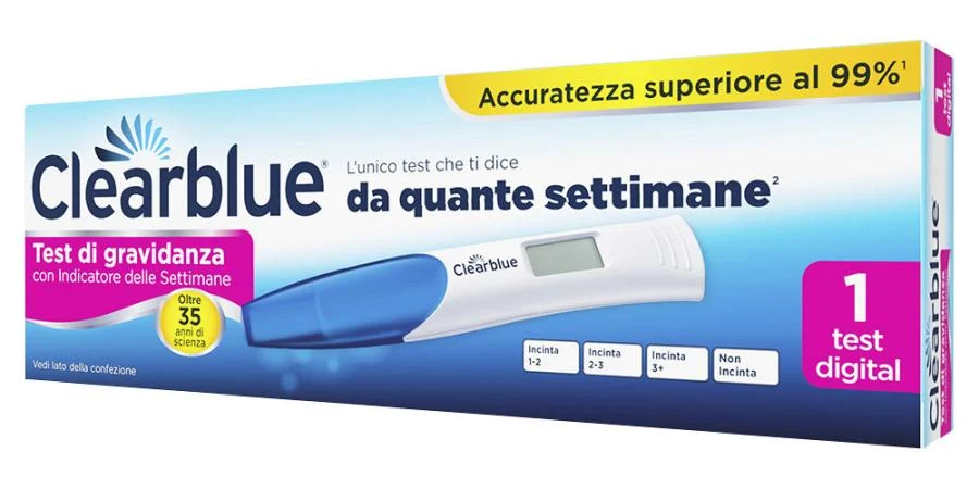 CLEARBLUE TEST DI GRAVIDANZA CON INDICATORE SETTIMANE 1PZ