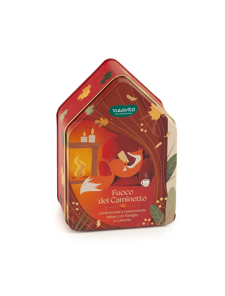 INFUSO FUOCO DEL CAMINETTO - WARMY TEA CASETTA ROSSA 10 FILTRI