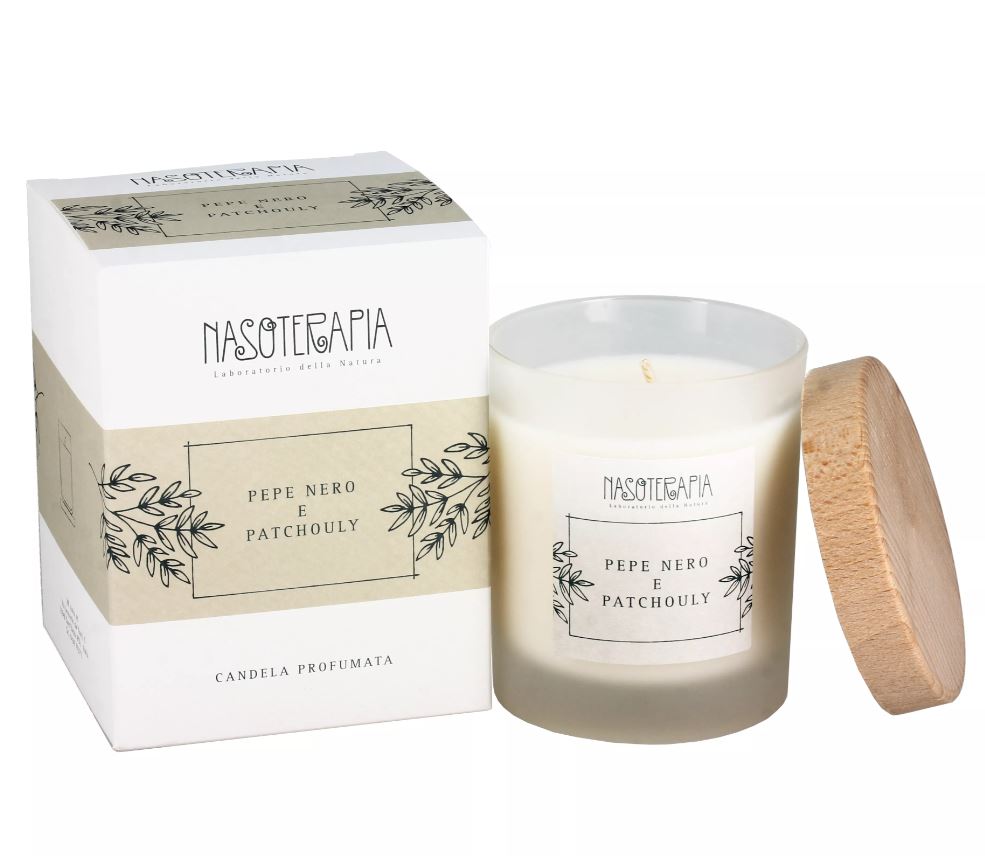 CANDELA NASOTERAPIA PEPE NERO E PATCHOULY 180GR