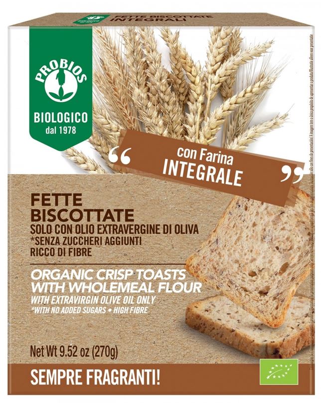 FETTE BISCOTTATE INTEGRALI SENZA ZUCCHERI AGGIUNTI 270G