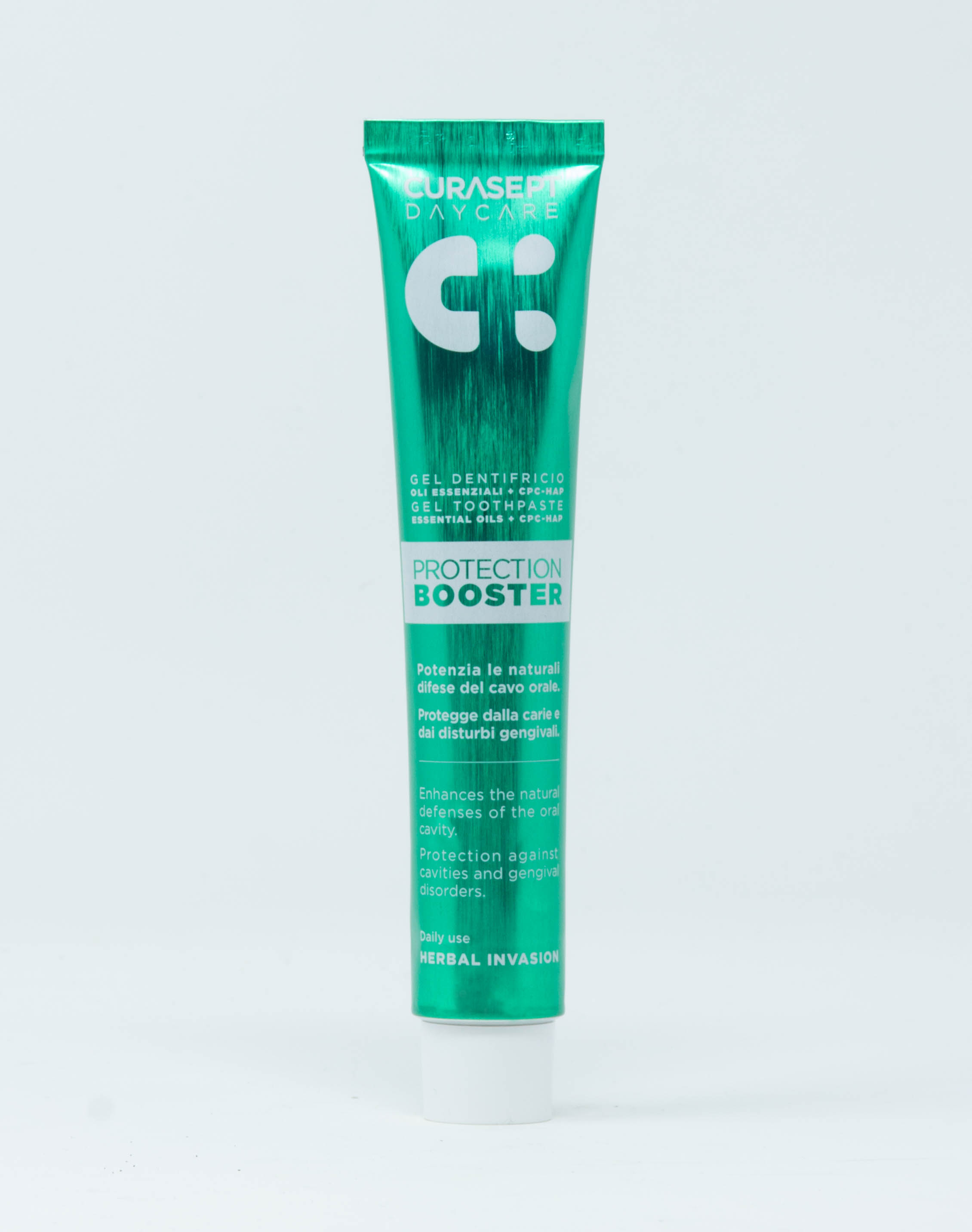 CURASEPT DENTIFRICIO DAYCARE PROTECTION BOOSTER HERBAL INVASION 75ML
