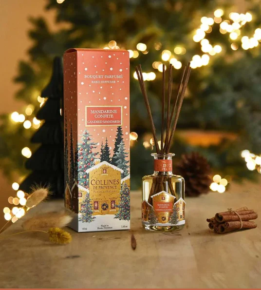 DIFFUSORE BASTONCINI MANDARINO CANDITO COLLINES DE PROVENCE 100ml