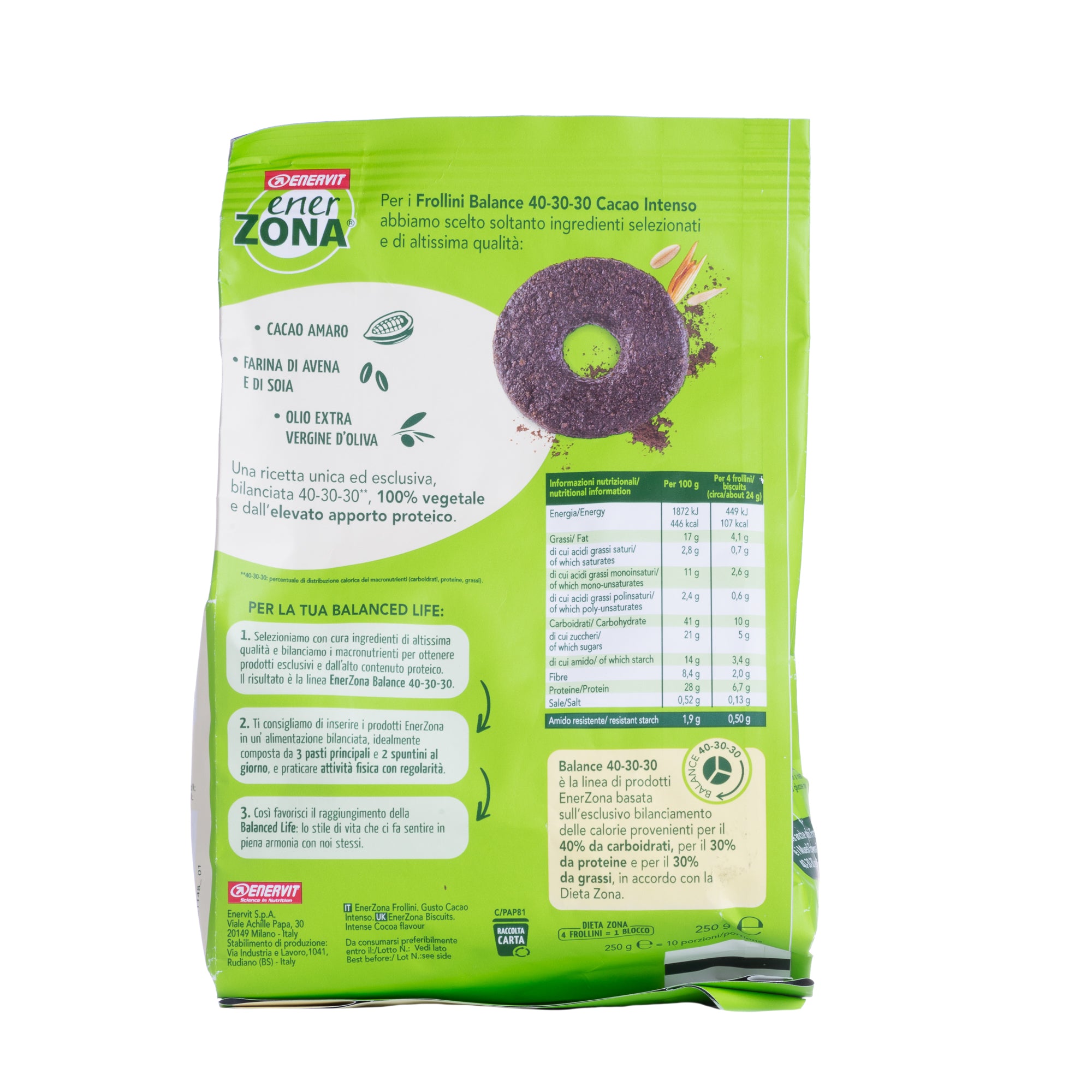Enerzona frollini fondente intenso