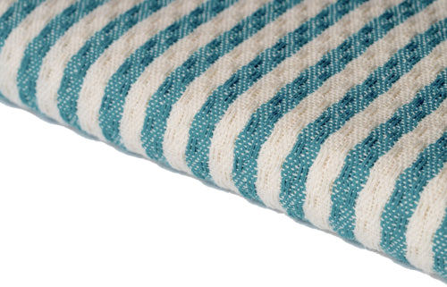 TELO HAMMAM VERDE OTTOMANO RIGA LARGA 100%COTONE