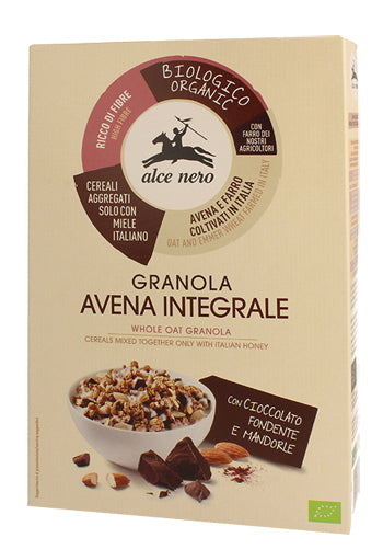 ALCE NERO GRANOLA AVENA INTEGRALE CIOCCOLATO MANDARINO 300G