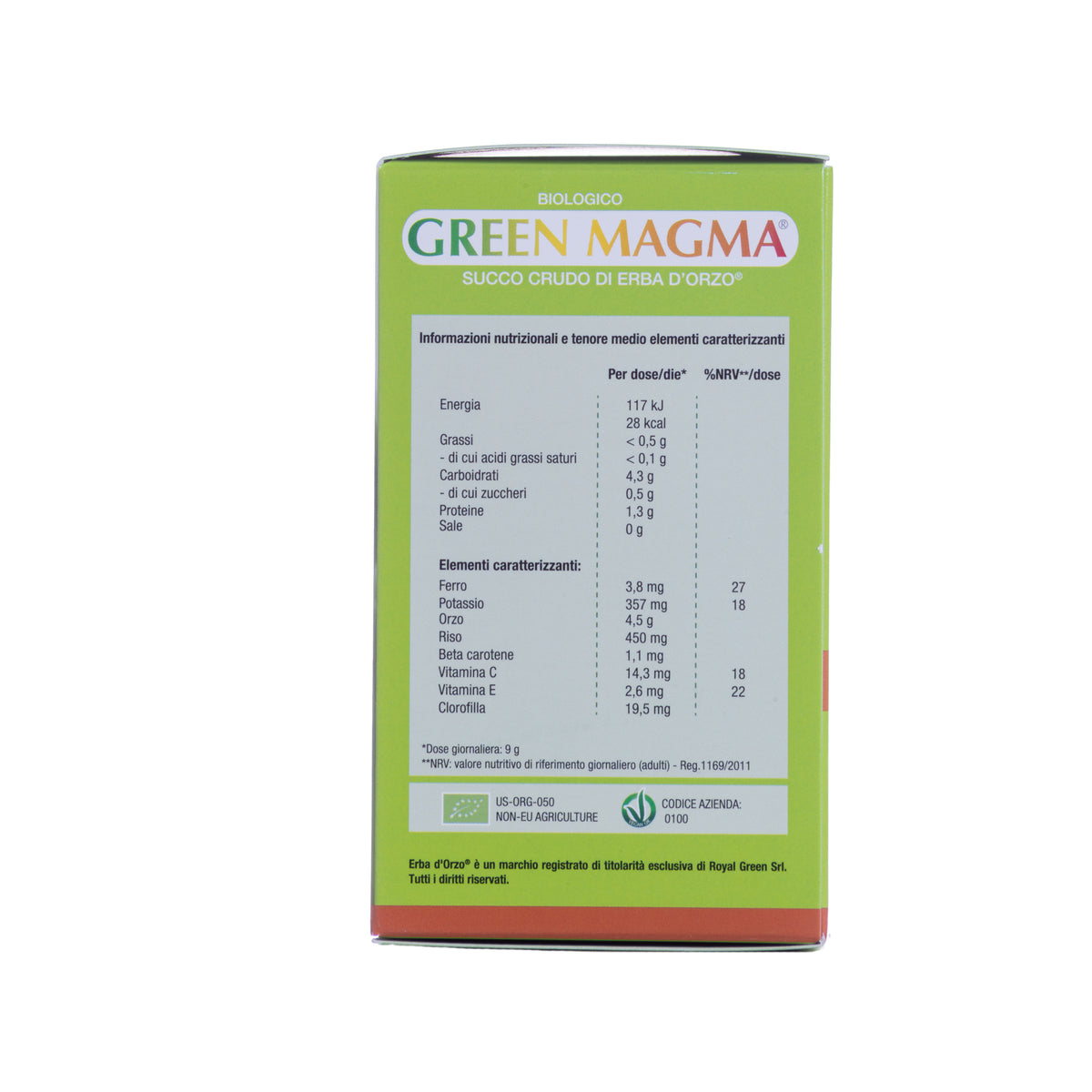 GREEN MAGMA 320 TAVOLETTE