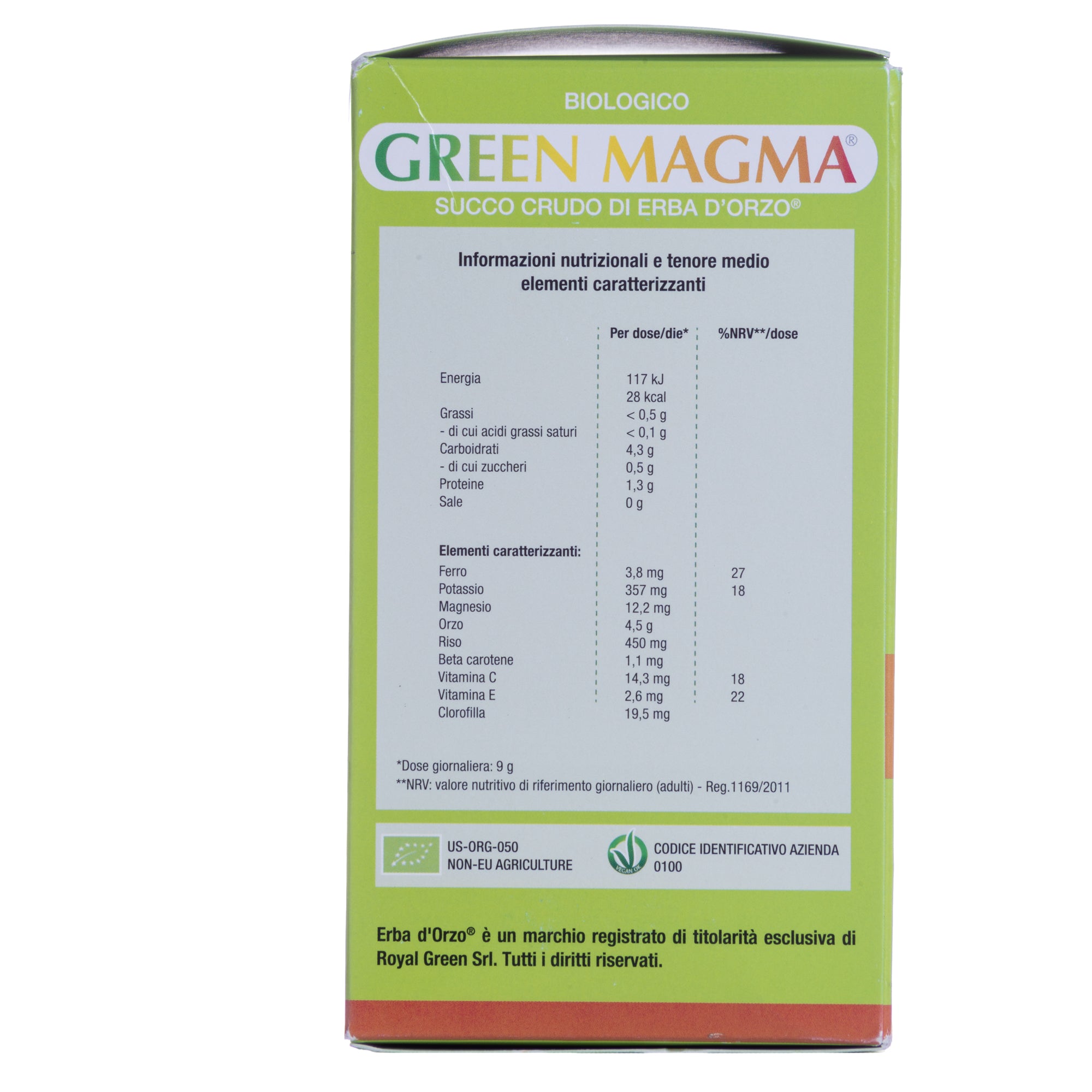 GREEN MAGMA POLVERE