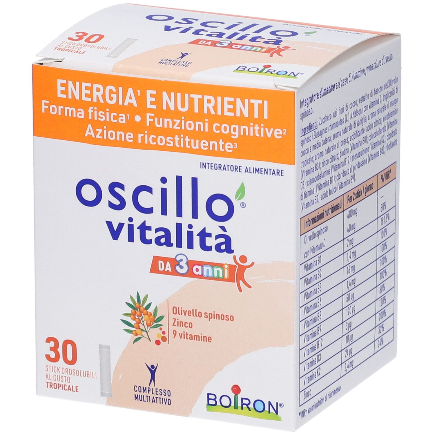 OSCILLO VITALITA' DA 3 ANNI 30STICK