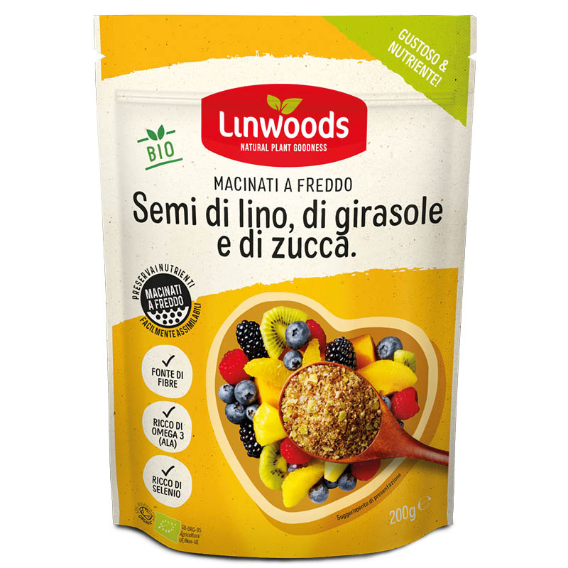SEMI LINO GIRASOLE ZUCCA MACINATI 200G