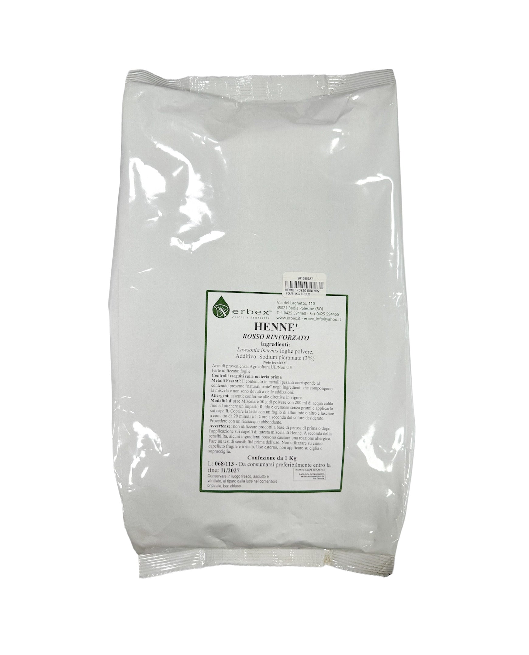 HENNE ROSSO RINFORZATO 1KG