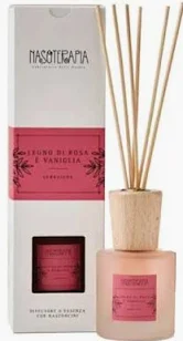 DIFFUSORE BASTONCINI NASOTERAPIA SEDUZIONE: LEGNO ROSA E VANIGLIA