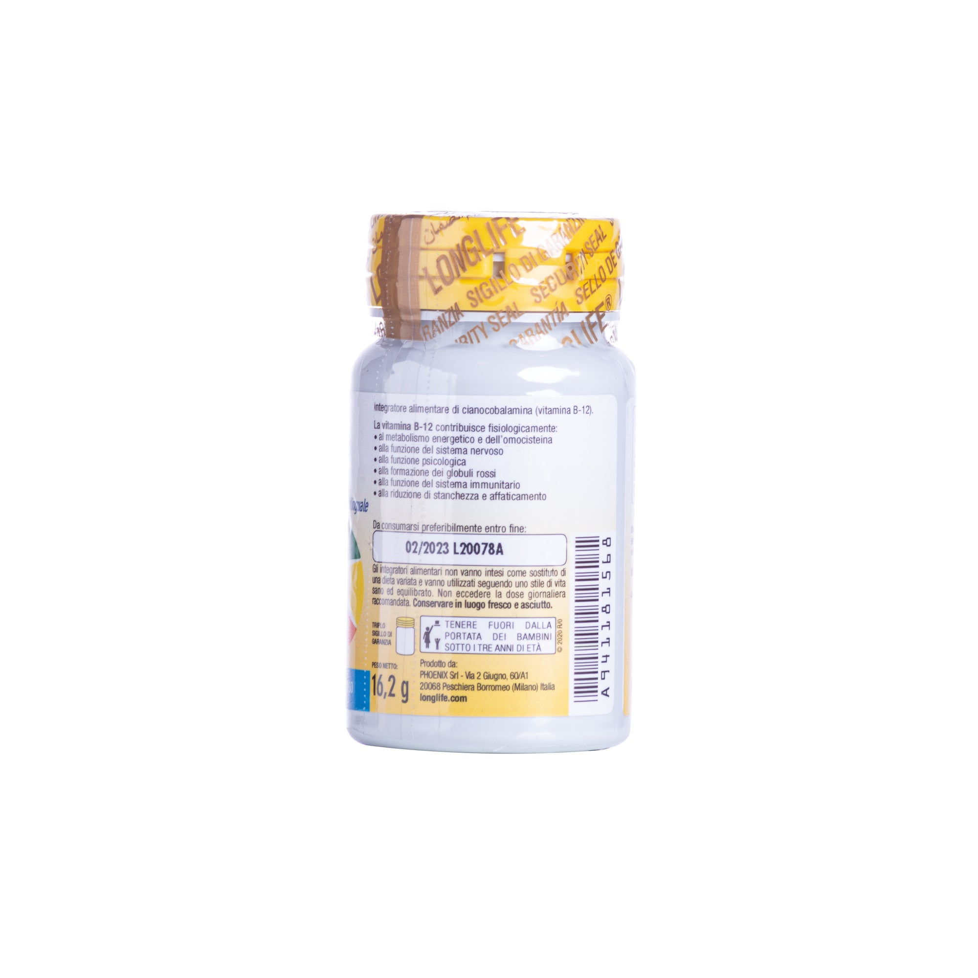 LONGLIFE B12 SUBLINGUALE 1000 MCG