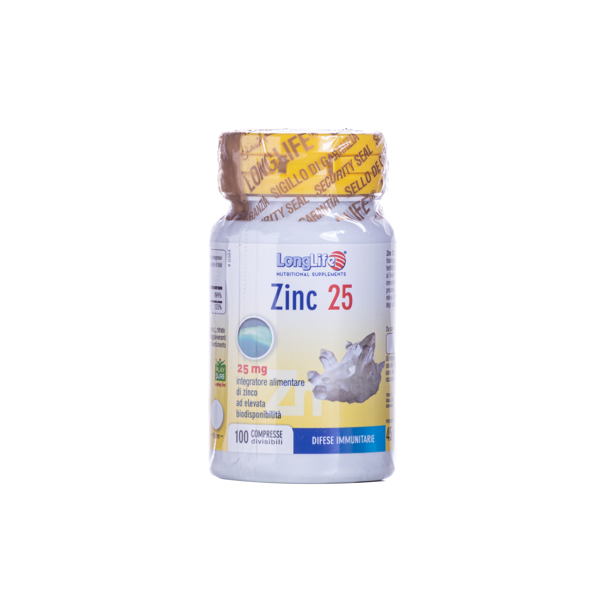 LONGLIFE ZINC 25 MG