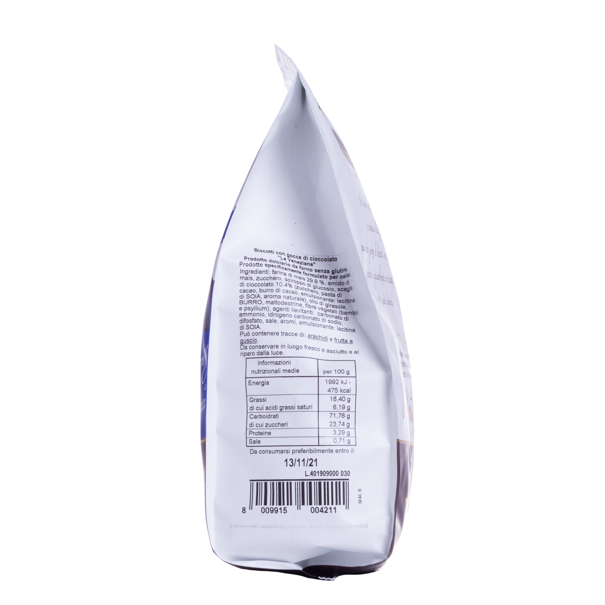 Le veneziane biscotti gocce di cioccolato