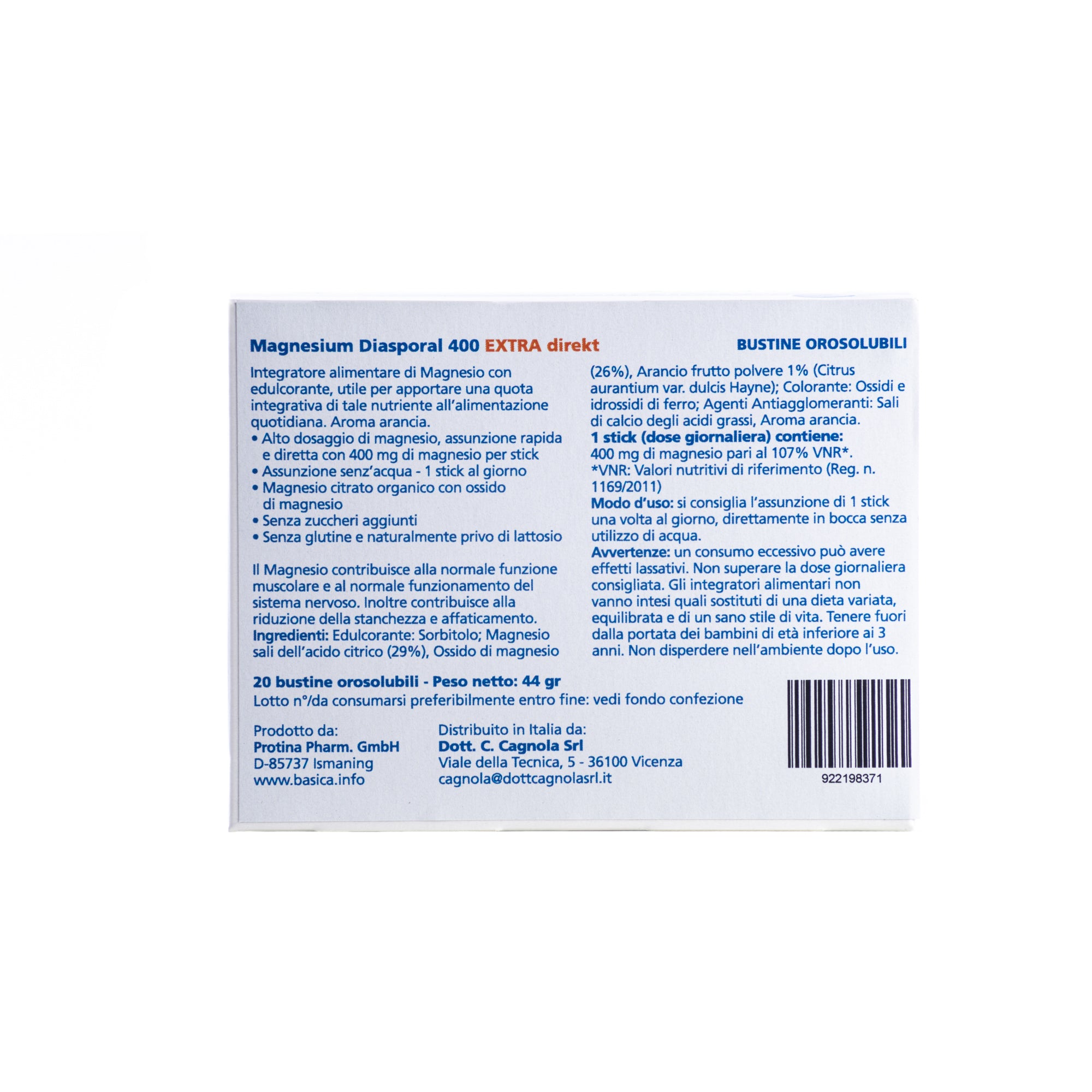 MAGNESIUM DIASPORAL 400 EXTRA DIREKT 20 STICK