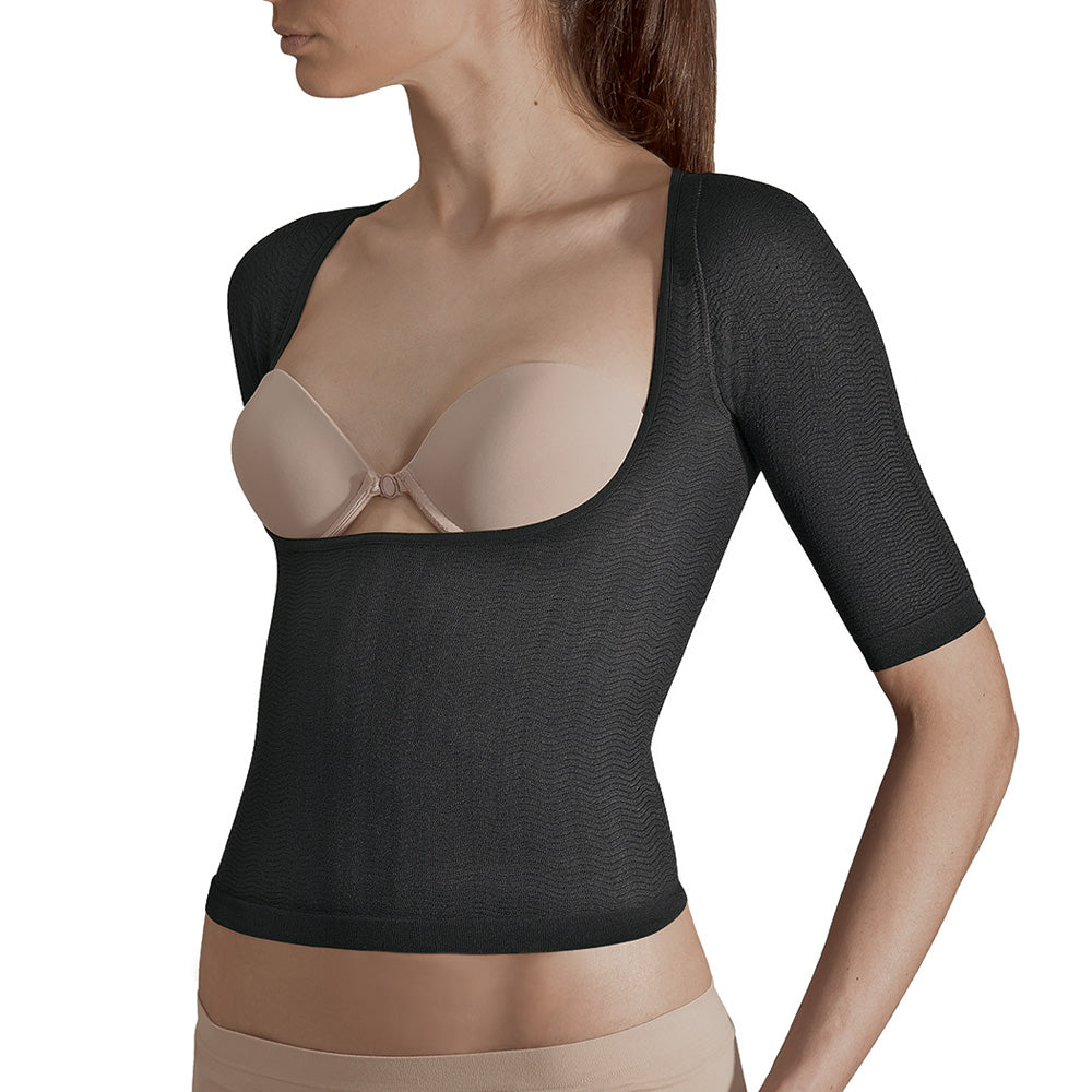 SILVER WAVE TOP L NOISETTE