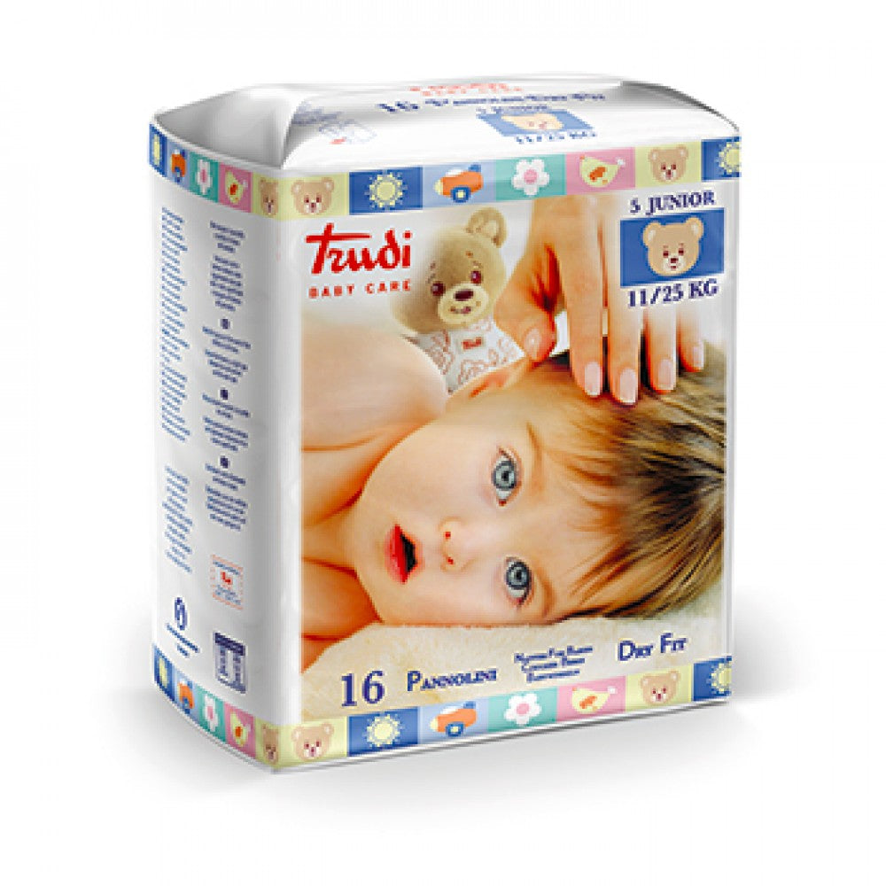 TRUDI BABY CARE 16 PANNOLINI DRY FIT JUNIOR 11/25KG