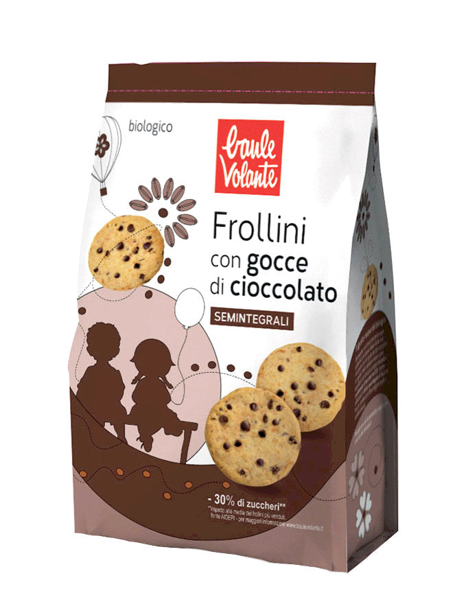 FROLLINI SEMINTEGRALI GOCCE CIOCCOLATO 300G