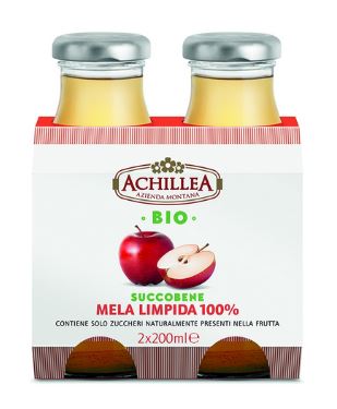 ACHILLEA SUCCOBENE MELA LIMPIDO 100% 2X200ML