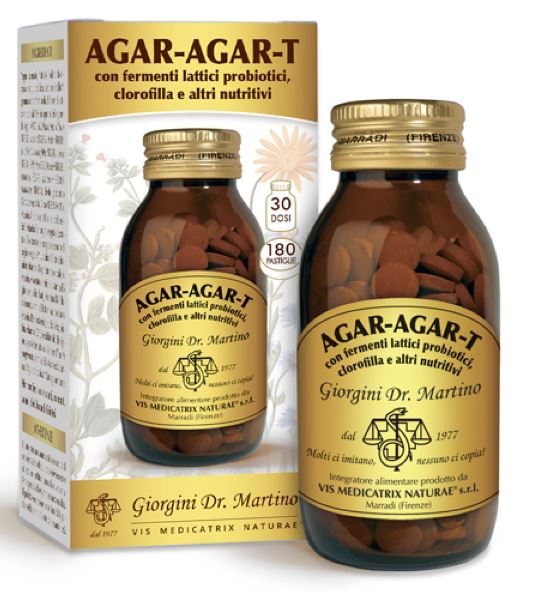 AGAR-AGAR FERMENTI LATTICI CLOROFILLA 180 PASTIGLIE