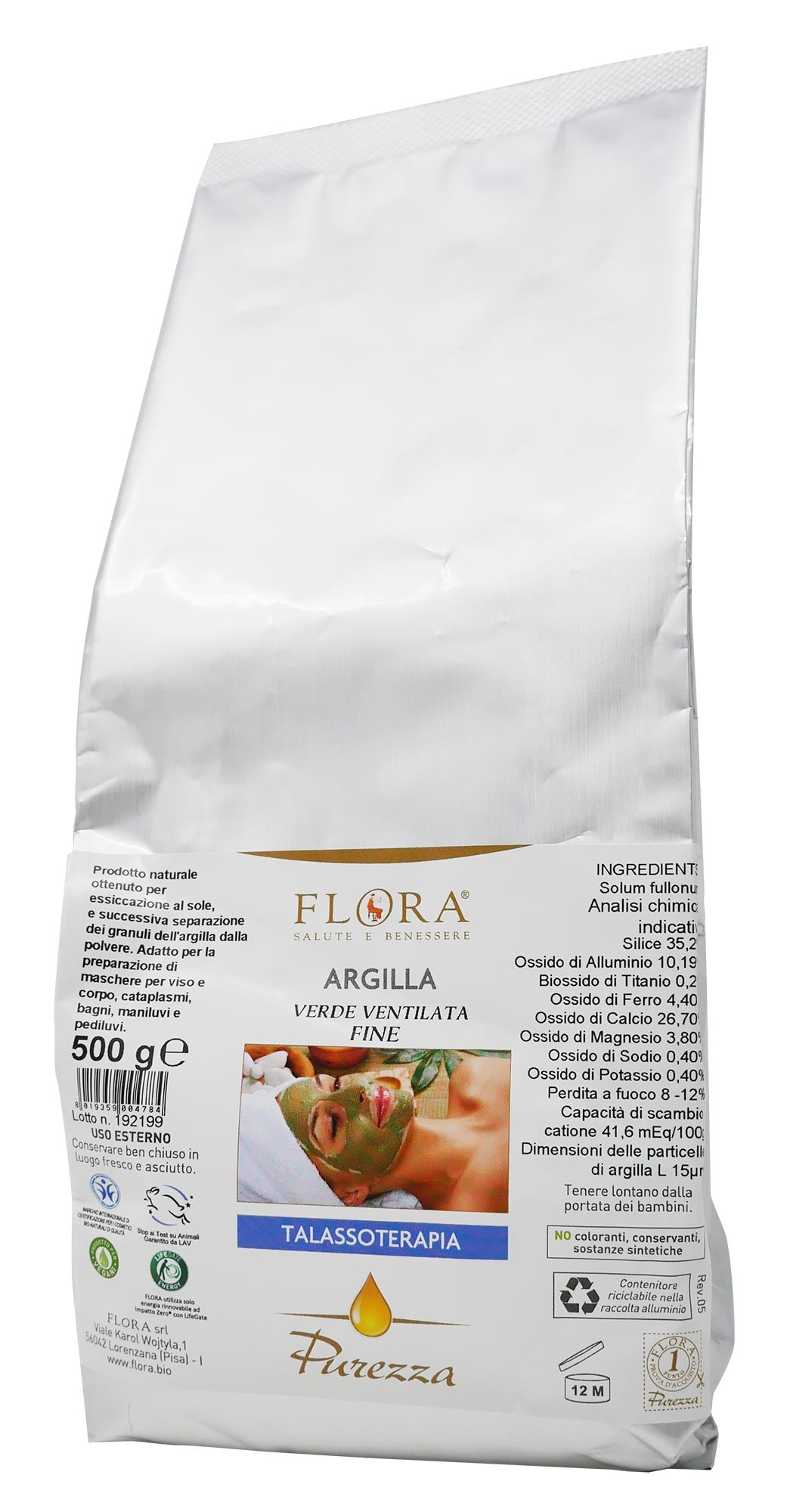 ARGILLA VERDE VENTILATA FINE 500G