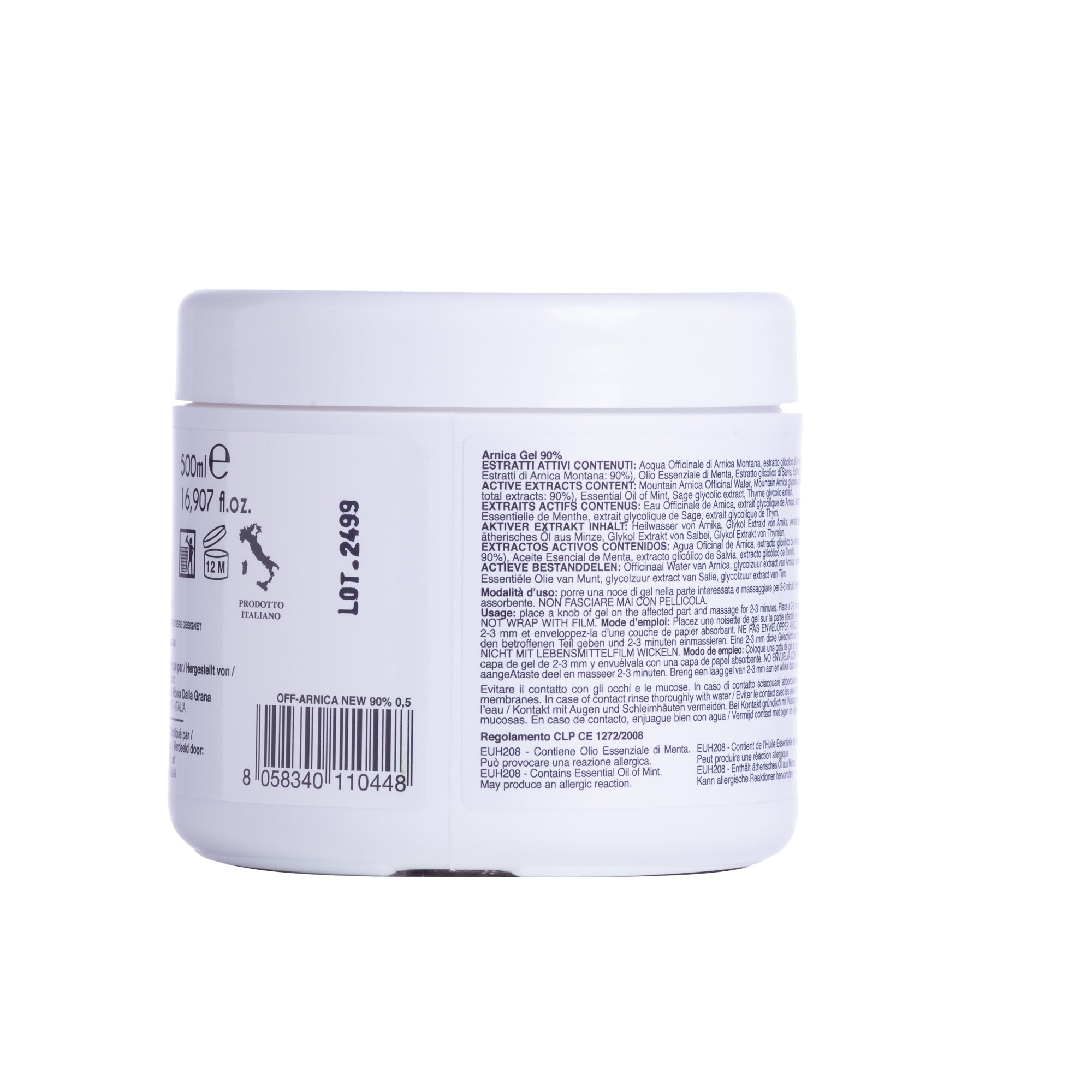 arnica gel 90% 500 ml uso veterinario