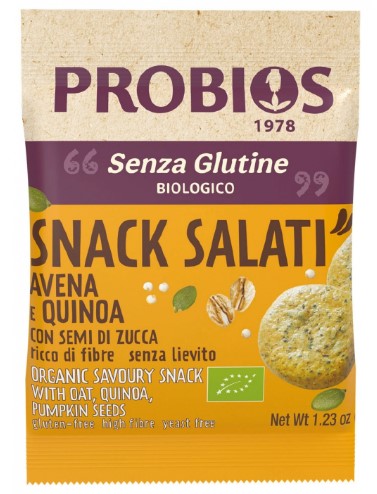 ALTRICEREALI SNACK AVENA QUINOA E SEMI DI ZUCCA 35G