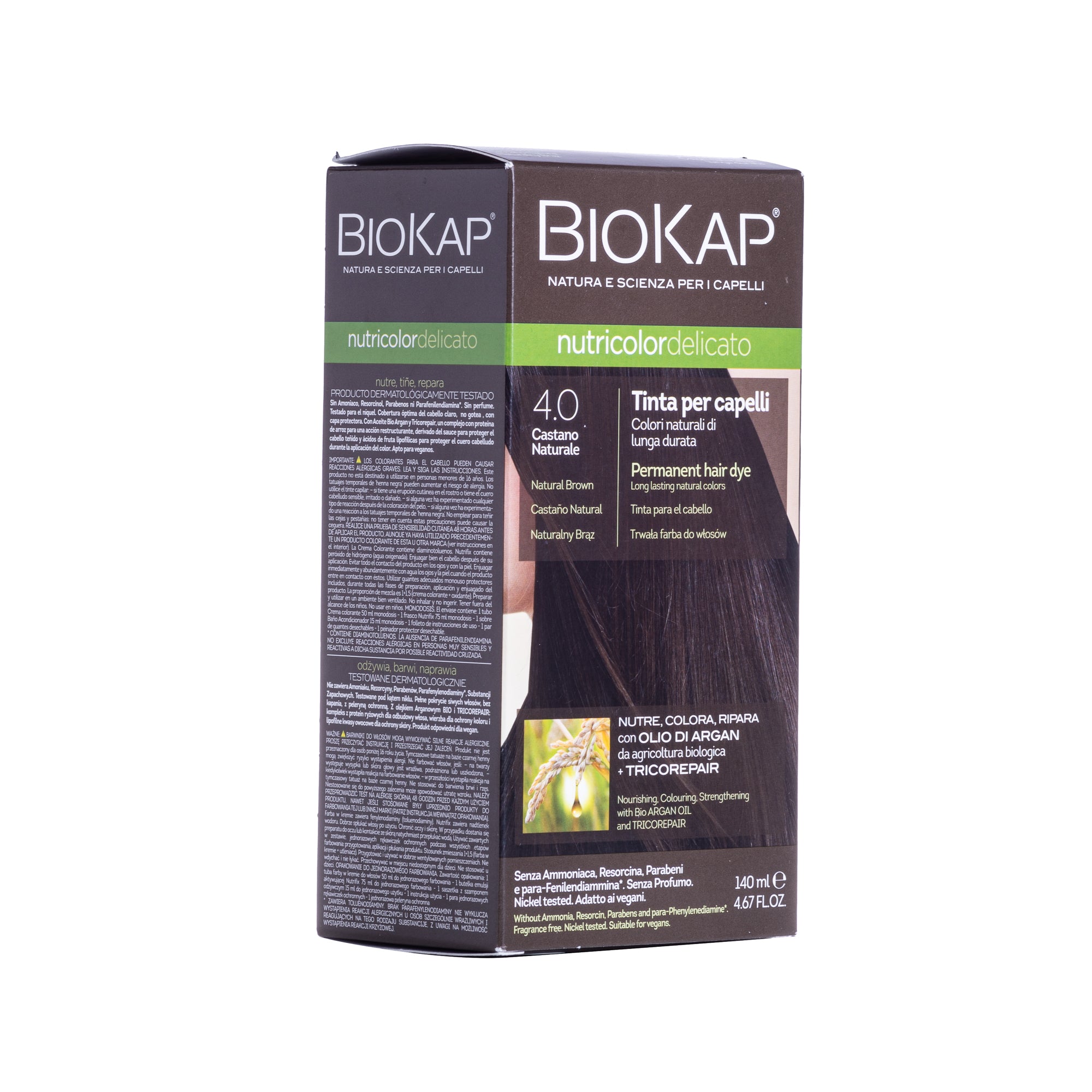 BIOKAP NUTRICOLOR DELICATO 4.0 CASTANO NATURALE