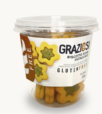 BISCOTTI FIORE PISTACCHIO 190G LABORATORIO GRAZIOSI