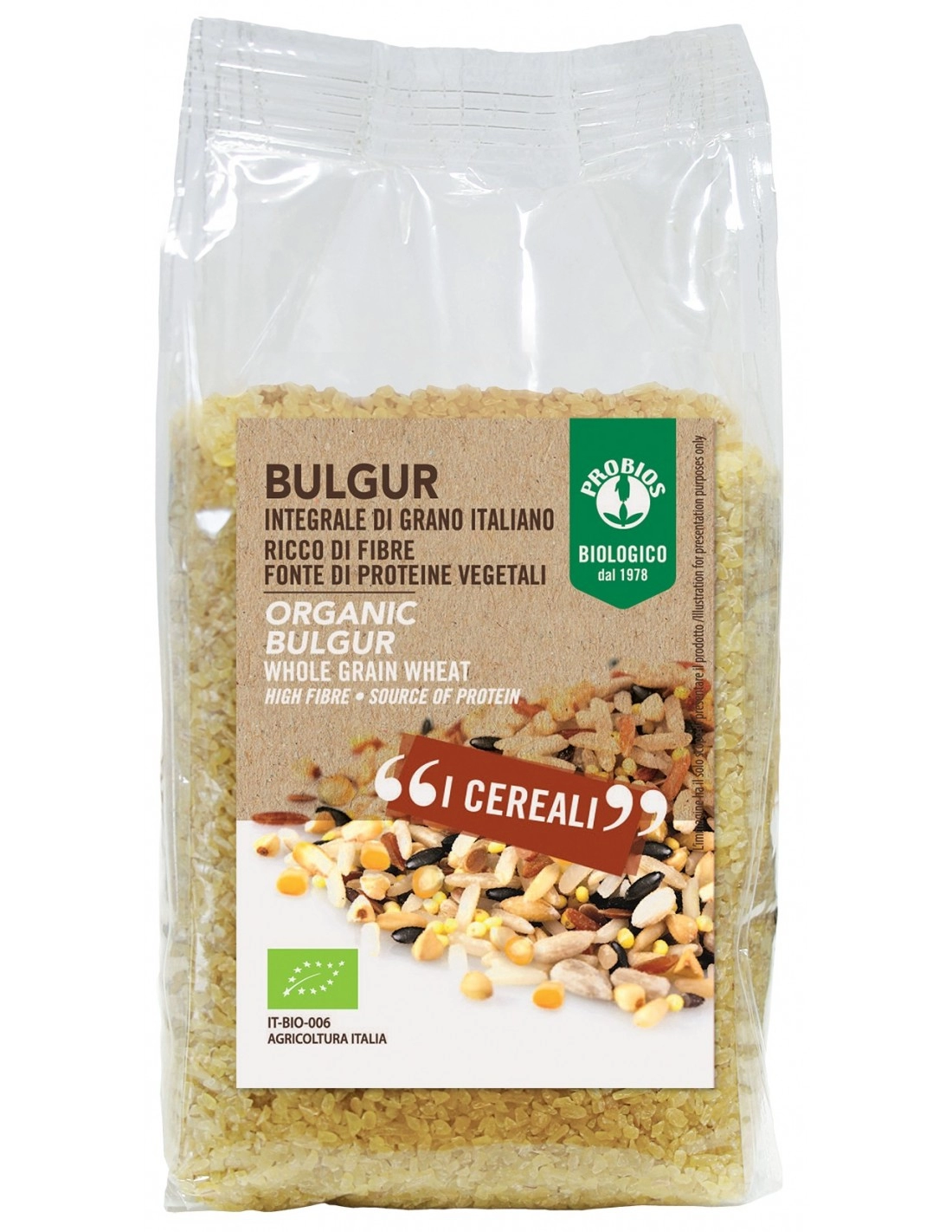 BULGUR INTEGRALE DI GRANO ITALIANO 400G