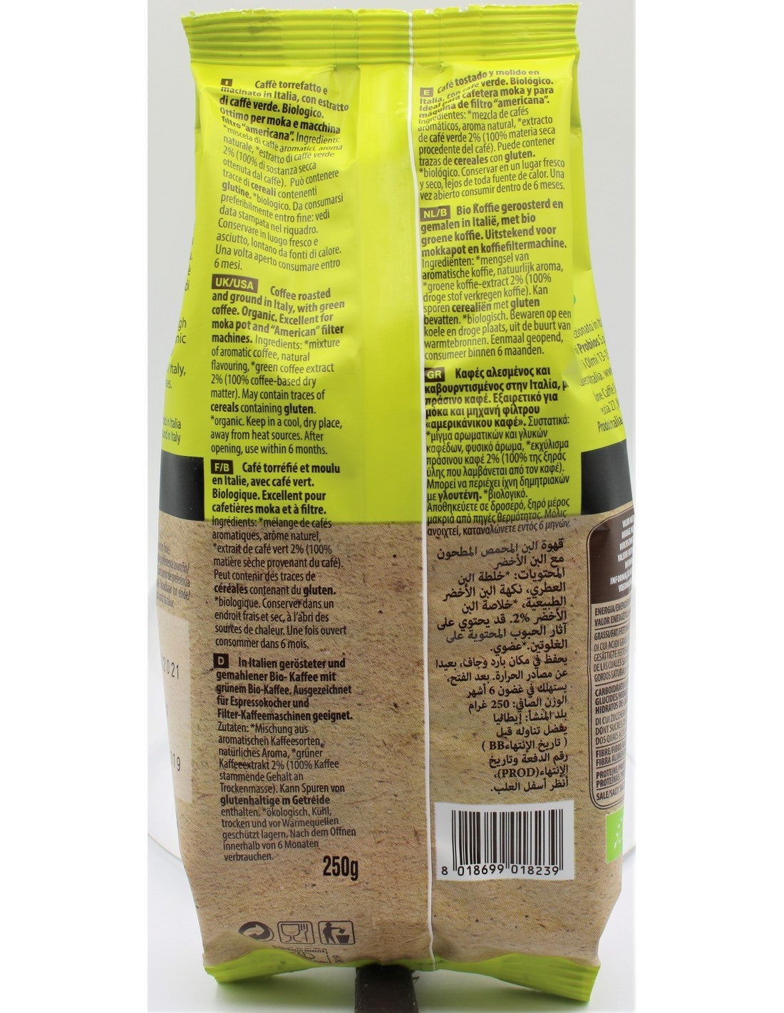 CAFFE' CON CAFFE' VERDE 250G