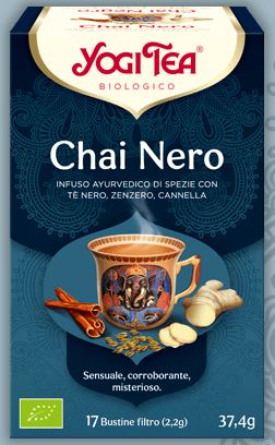 YOGI TEA SPEZIATO NERO CHAI 17 BUSTINE