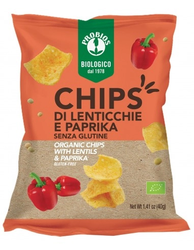 CHIPS DI LENTICCHIE E PAPRIKA 40G