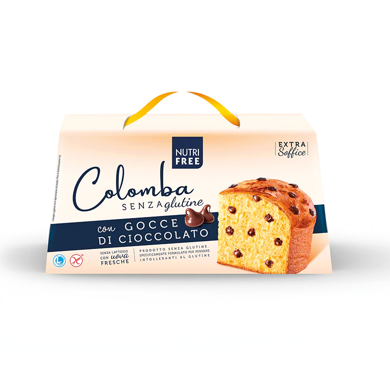 NUTRIFREE COLOMBA GOCCE DI CIOCCOLATO - SENZA GLUTINE E SENZA LATTOSIO550G