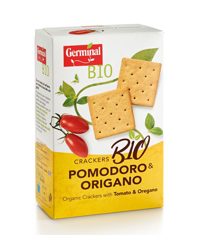 GERMINAL CRACKERS POMODORO ORIGANO 175G