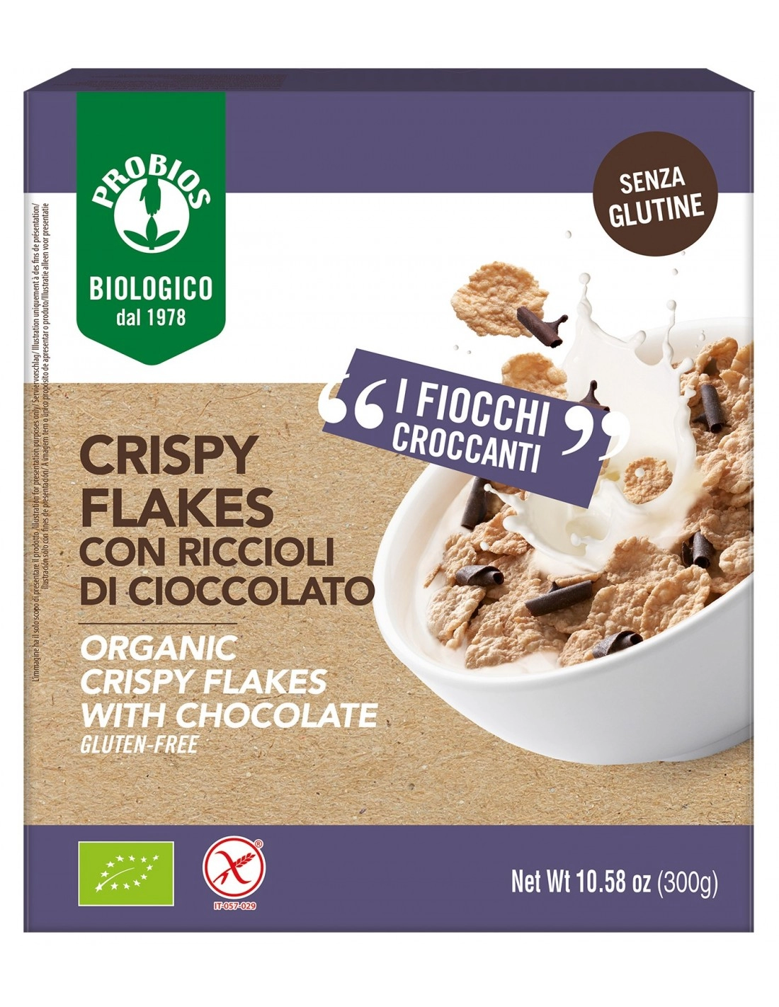 CRISPY FLAKES RICCIOLI DI CIOCCOLATO 300G