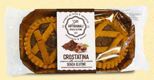 CROSTATA CREMA NOCCIOLA/CACAO 180GR (90X2PZ)GLI ARTIGIANALI NUTRIFREE(I9/ASG004)#INT#
