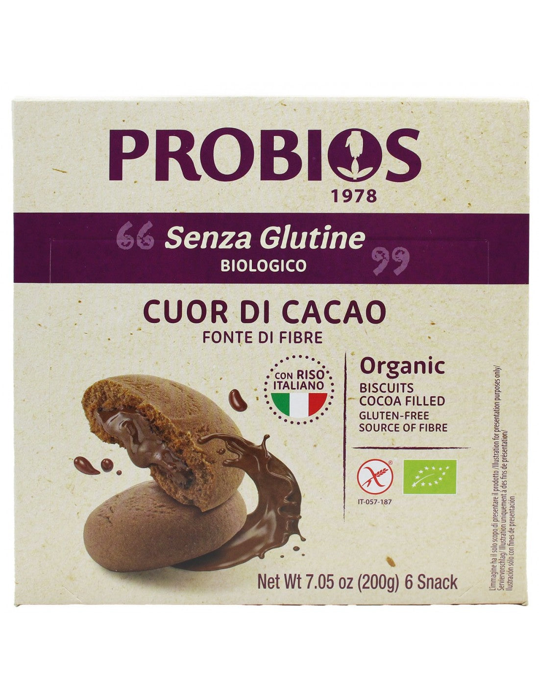 CUOR DI RISO AL CACAO 6 X 33 G