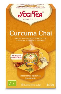 YOGI TEA CURCUMA CHAI INFUSO 17 FILTRI
