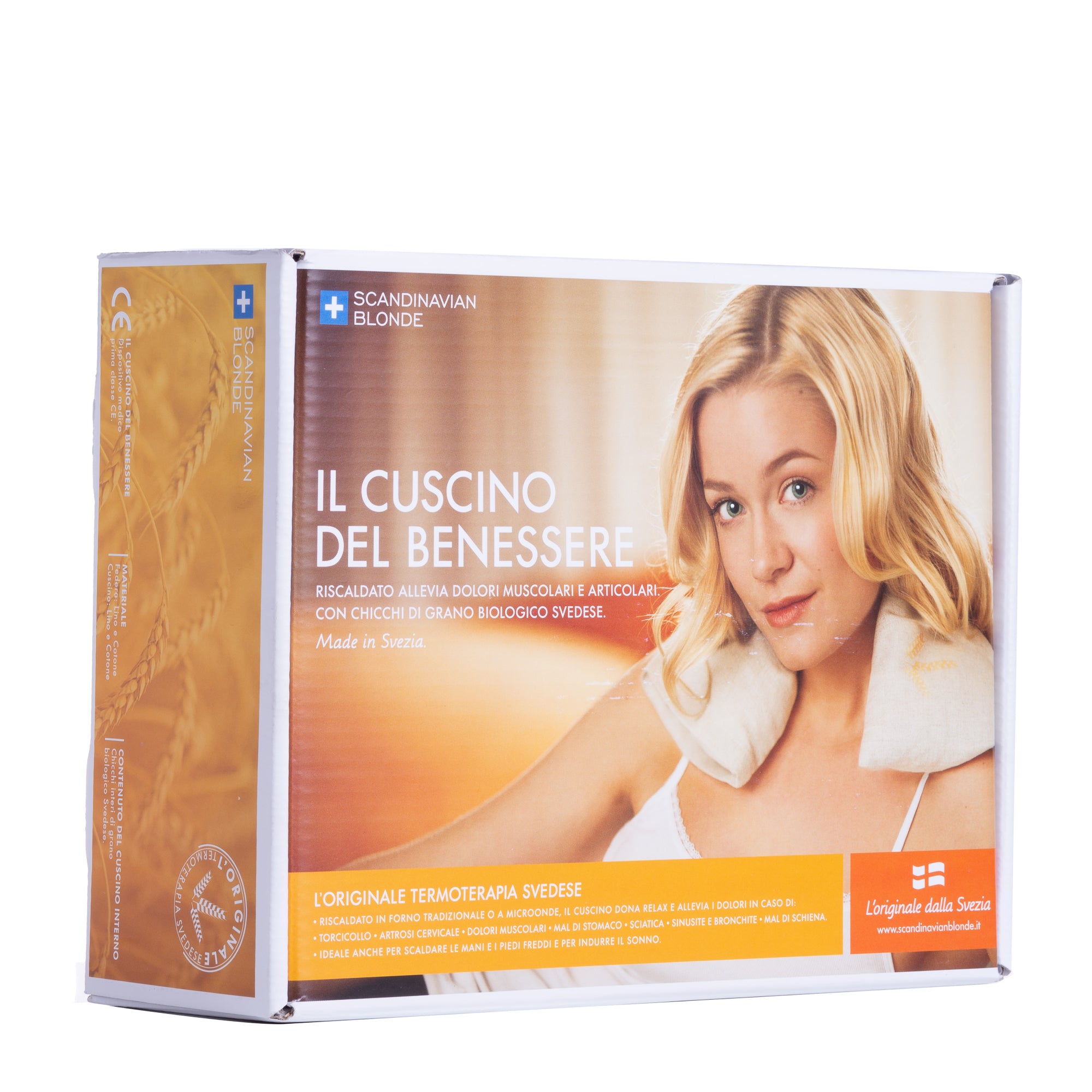 CUSCINO BENESSERE RETTANGOLARE CHICCHI DI GRANI INTERI