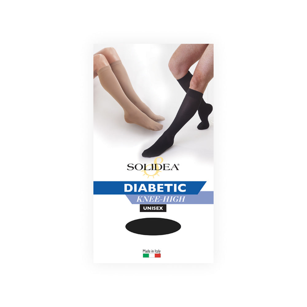 DIABETIC KNEE HIGH XL NERO
