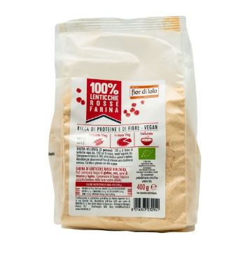 FARINA DI LENTICCHIE ROSSE 400G