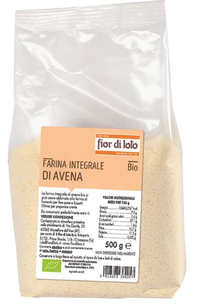 FARINA AVENA INTEGRALE 500G