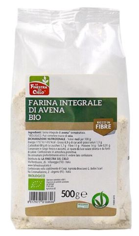 FARINA INTEGRALE AVENA 500G