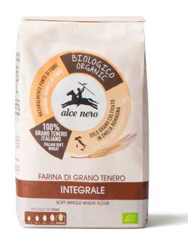 ALCE NERO FARINA INTEGRALE GRANO TENERO 1KG